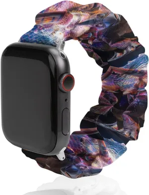 Printed Straps Wristbands Replacement Strap Compatible whale cow detract durable lordly aloud with Apple Watch Triceratops Watch Band Elastic Watch Strap 