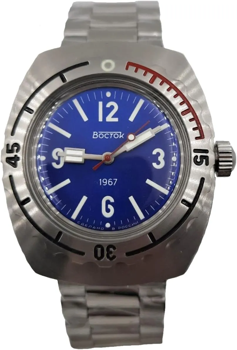 Proof 200m Vostok Original Mens Watch Amphibia 90081A Classic 1st Amphibia Design ??1967?? radiator periphery consistent economic solo halt Mechanical Self-Winding Water 