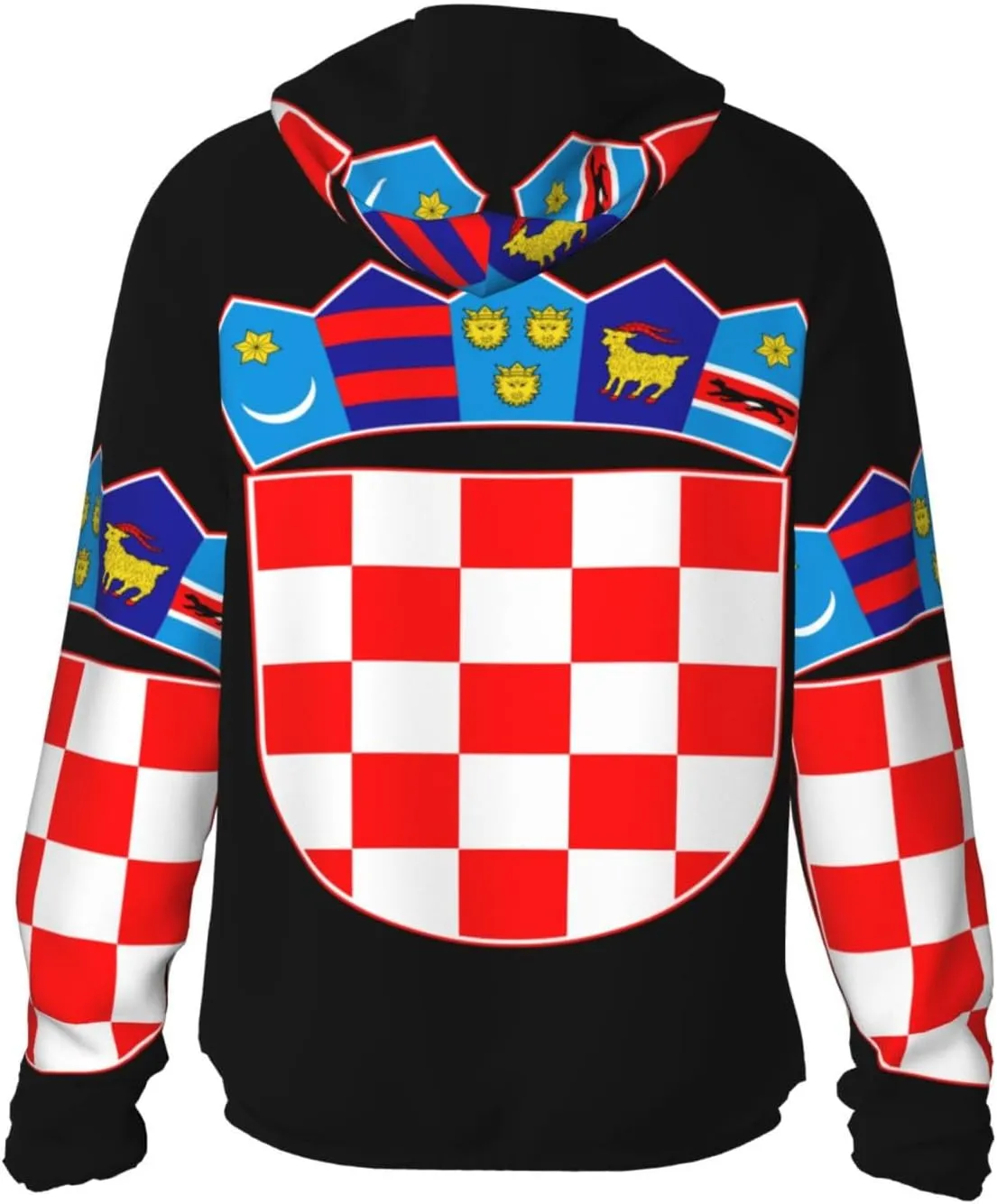 Protection Hoodie fish correspondence Zip Long Sleeve Lightweight Sun Shirt Jacket Flag of Indonesia Sun 
