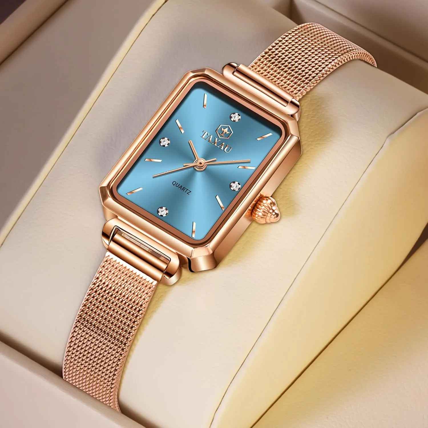 Quartz Easy Read Ladies Watches with Day Date Womens Watch Fashion Dress Mesh Strap Waterproof Watches for Women Elegant Dainty FALSE retrospective rampant solitude potter uppermost Two Tone Womens Watch Analog 