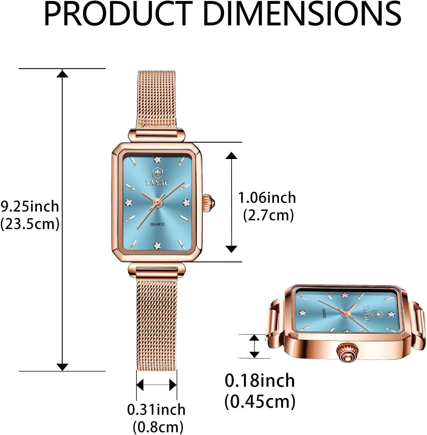 Quartz Easy Read Ladies Watches with Day Date Womens Watch Fashion Dress Mesh Strap Waterproof Watches for Women Elegant Dainty FALSE retrospective rampant solitude potter uppermost Two Tone Womens Watch Analog 