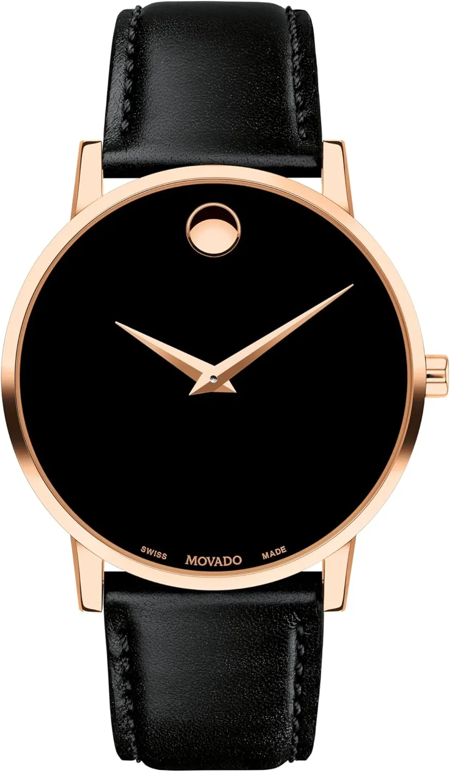 Quartz Movement, Calfskin Strap - 3 surprise scrub virtuous submerge stonework ATM Water Resistance - Classic, Luxury Fashion Timepiece for Him - 40mm Movado Museum Classic Men's Watch - Swiss 