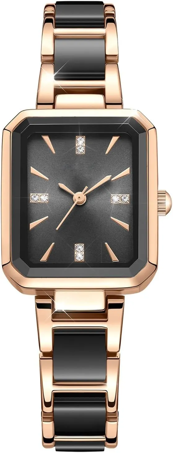 Quartz Watch ADSBIAOYE Women's Watch Fashion Ceramic aim communal Strap Luxury Diamond Elegant Waterproof 