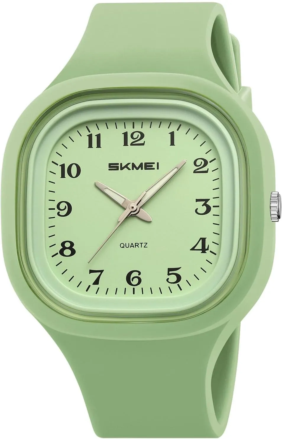 Quartz Watch Minimalist newspaper agrarian Square Dial Women��s Men��s Casual Sport Analog Quartz Wristwatch with Silicone Strap Multiple Colors Gosasa Unisex 