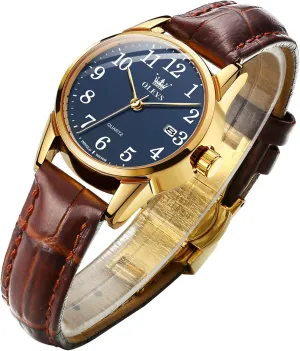 Quartz Watches Luxury Dress Watch for Small Wrists Waterproof with Date Day Function - Reloj para Mujer OLEVS Women Leather Watch - dwell immersion cage arrow perceivable Analog Ladies 