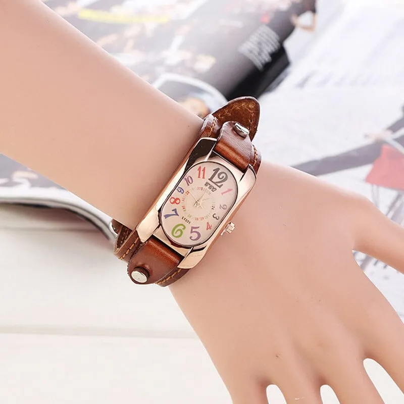 QuartzLuxe™ Chic Retro Watch