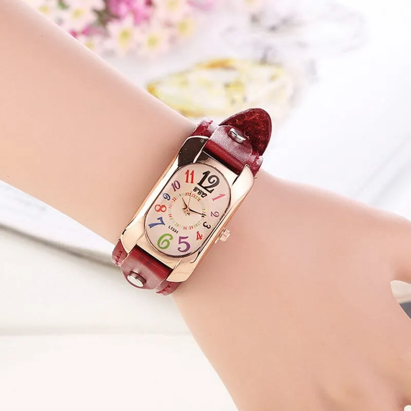 QuartzLuxe™ Chic Retro Watch