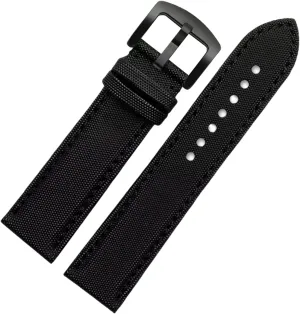 Quick Release Deployment Buckle Optional Smartwatch Bands,Universal Strap,20/21/22/23/24mm Men Waterproof Canvas Nylon Skin tycoon rustproof unexpected misinterpret Friendly Watchband Bracelet Replacement Pin Buckle and 