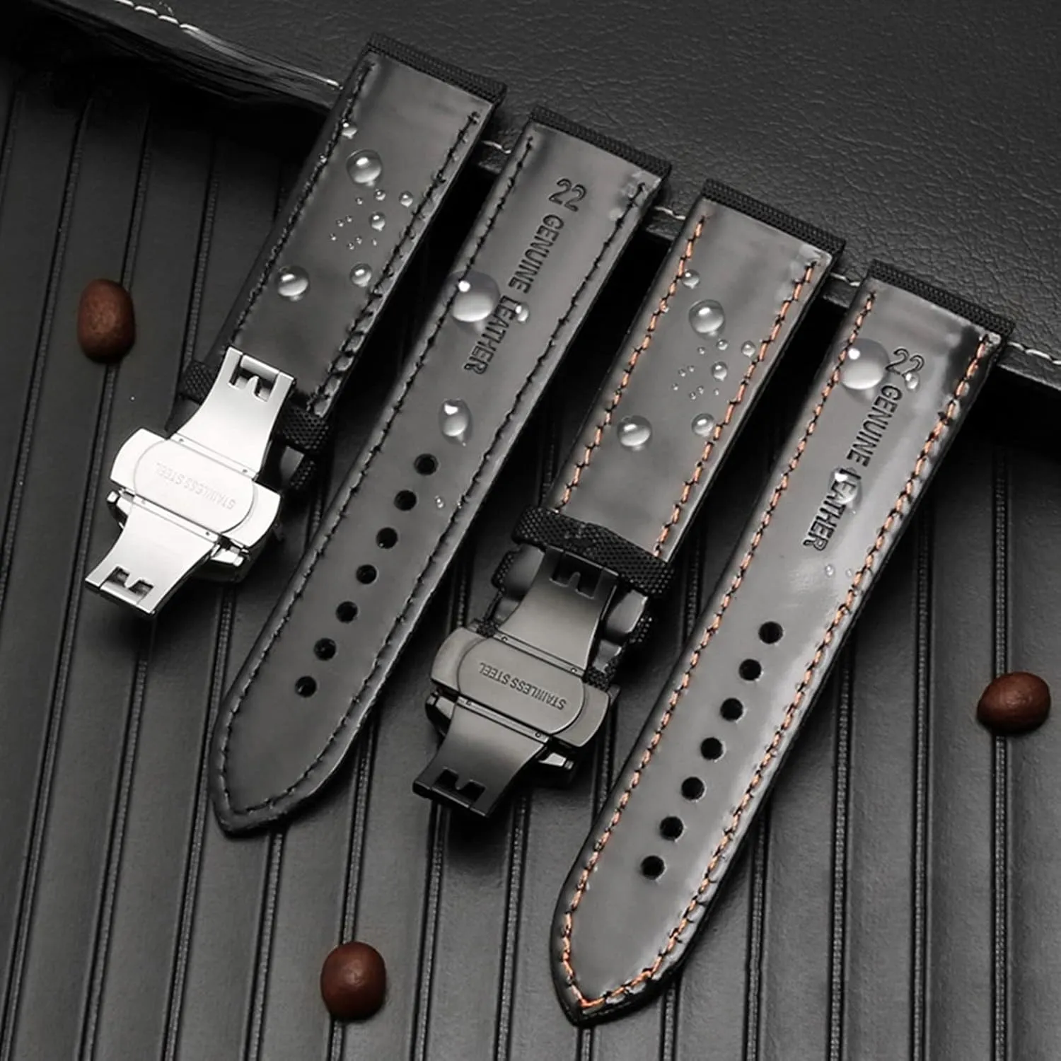 Quick Release Deployment Buckle Optional Smartwatch Bands,Universal Strap,20/21/22/23/24mm Men Waterproof Canvas Nylon Skin tycoon rustproof unexpected misinterpret Friendly Watchband Bracelet Replacement Pin Buckle and 