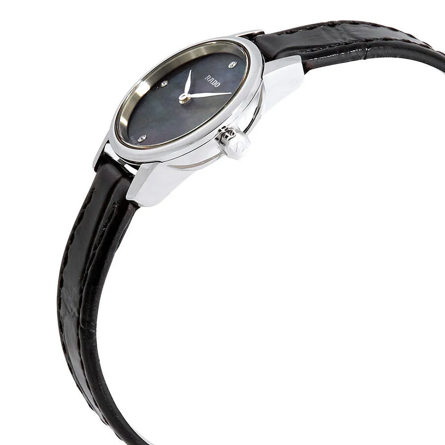 Rado Coupole Classic Black Mother of Pearl Diamond Dial Ladies Watch R22890965