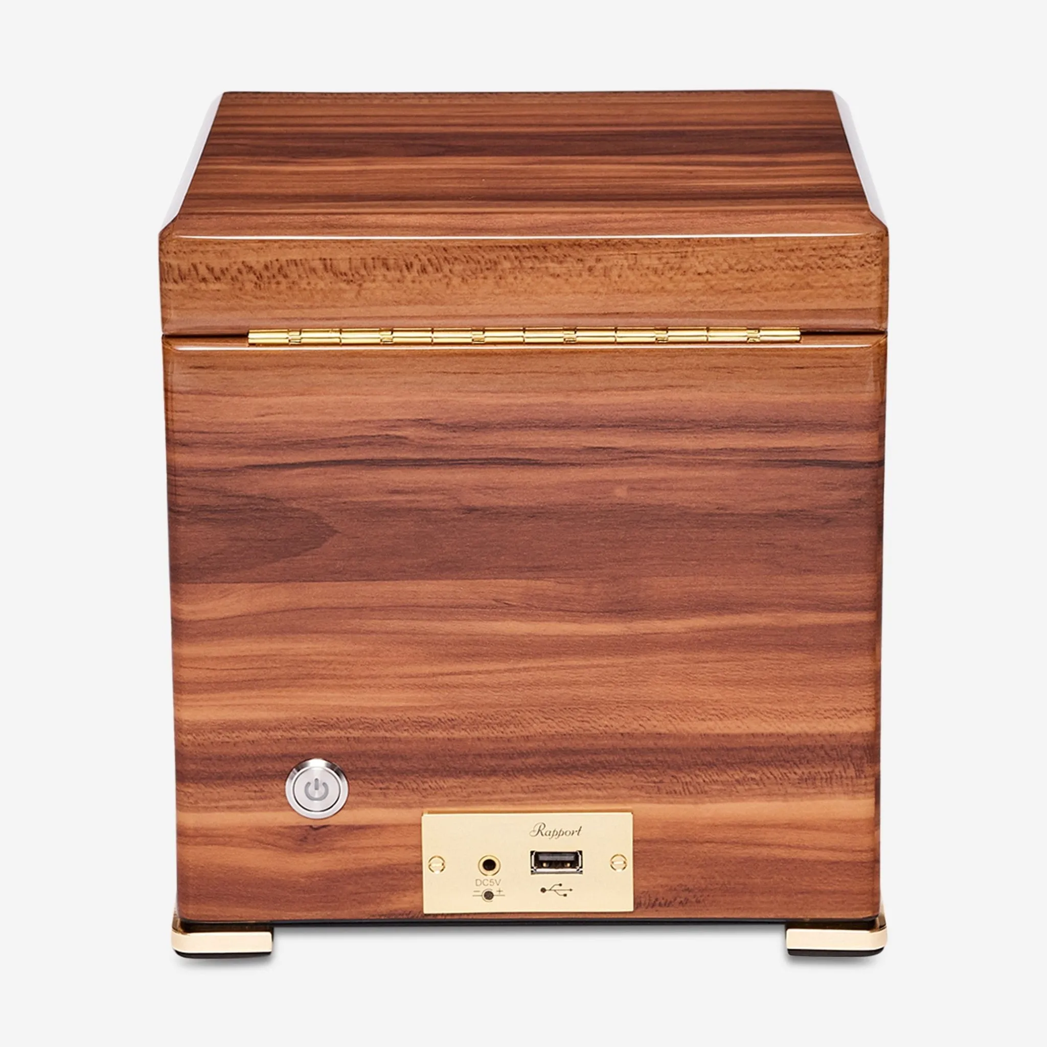 Rapport Perpetua III Brown Walnut Wood Single Watch Winder W581