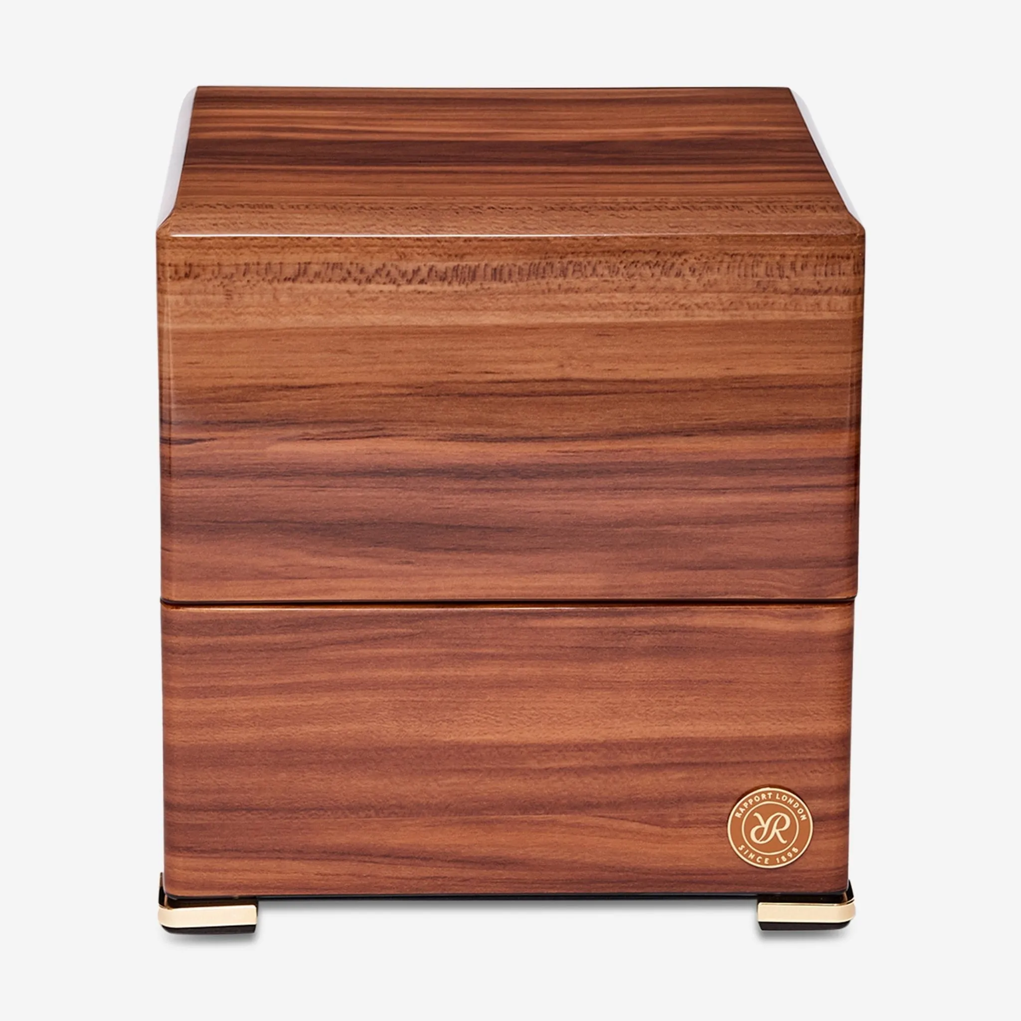 Rapport Perpetua III Brown Walnut Wood Single Watch Winder W581