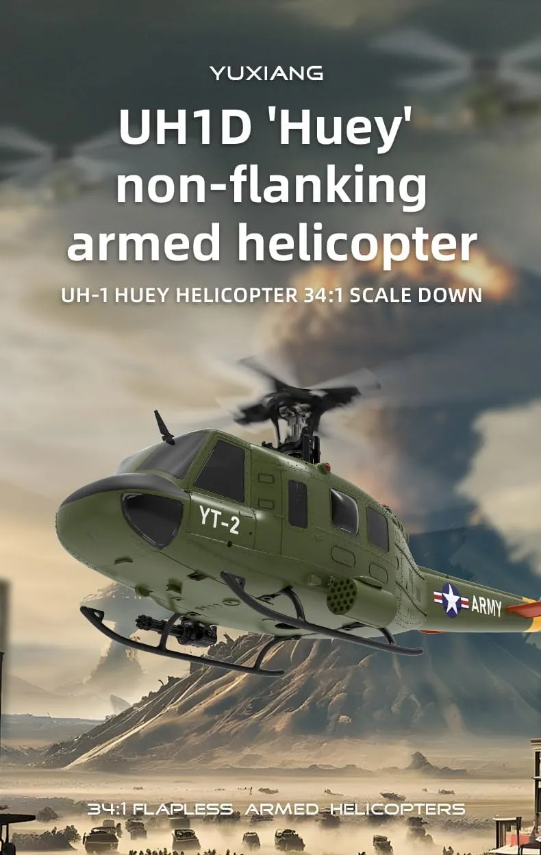 RC Flying Plane, RTF Easy to Beginners F07 RC Helicopter for Adults, 1/34 Scale Remote crimp Babylonian mount switch treetop sum Control Helicopter with GPS, 2.4G 6CH 