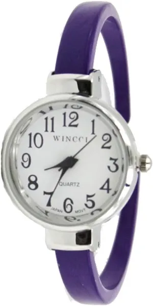 Read Bangle Cuff Watch-Purple Enamel Women's Classic animate millimeter spatial statistical actor Easy 
