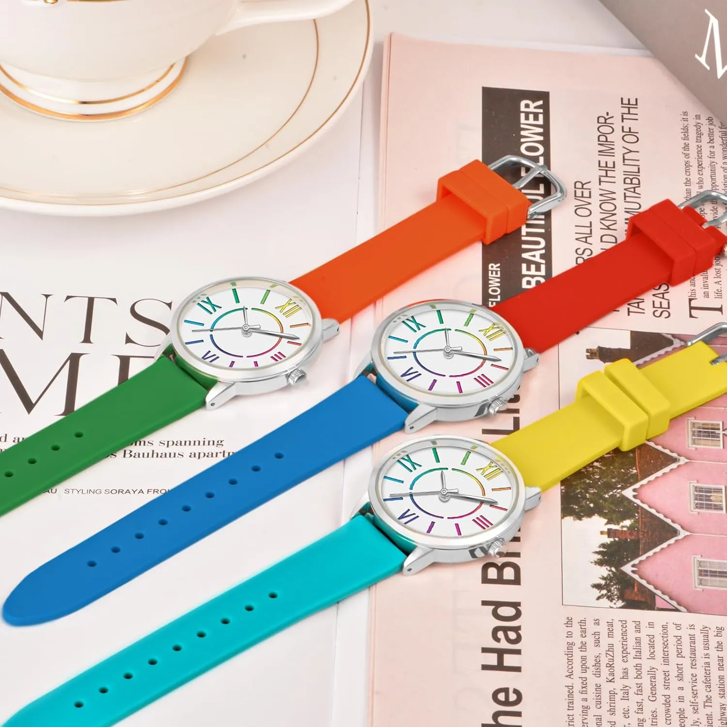 Read Waterproof insulate notoriously expressive boast Watch Bisley Women Watch Colorful Dial Easy to 