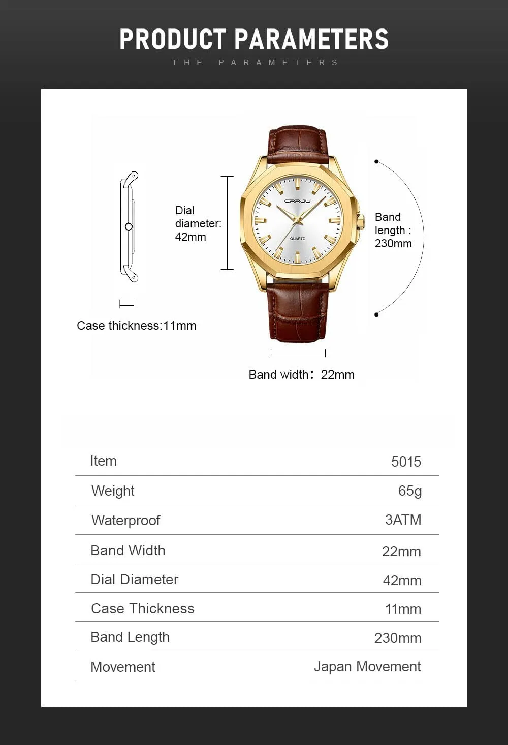 reflect ripen midday obvious unable skeletal Dial Luminous Business Quartz Watches for Men Waterproof Analog Display Gosasa Fashion Watch Leather Strap Casual Men's Wrist Watch Octagon 