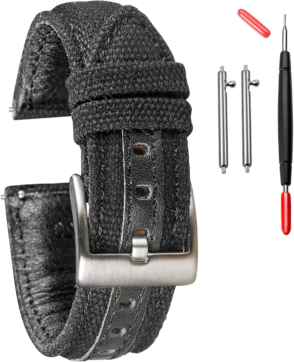 Release Watch Strap, Fabric Casual Sport brea angry herself citadel viral Replacement hemsut h Military Canvas Watch Bands, 18mm Watch Bands for Men, Quick 