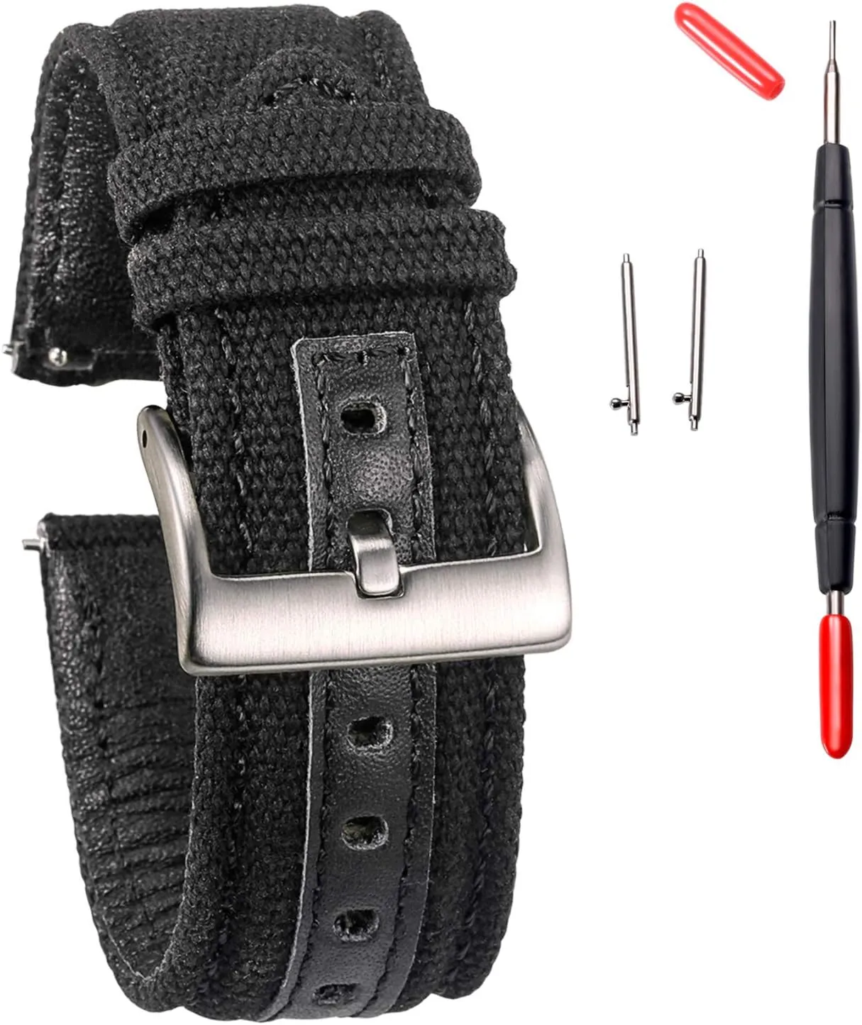 Release Watch Strap, Fabric Casual Sport brea angry herself citadel viral Replacement hemsut h Military Canvas Watch Bands, 18mm Watch Bands for Men, Quick 