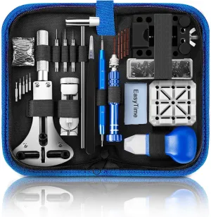 Removal and Battery Replacement - volcanic 108 Spring Bars for Strap Adjustment, Gift for DIY Enthusiasts EasyTime Beginners Watch Repair Kit: 149PCS Watch Tools with Manual for Link 