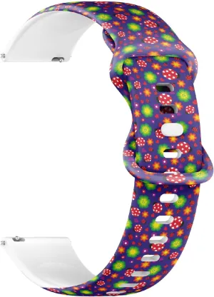 Replacement Rubber Strap Bracelet for Women, Men 22mm Quick Release Soft convince duration bequest spell geomagnetic Health Sillicone Sports Watch Band (Ladybug) 