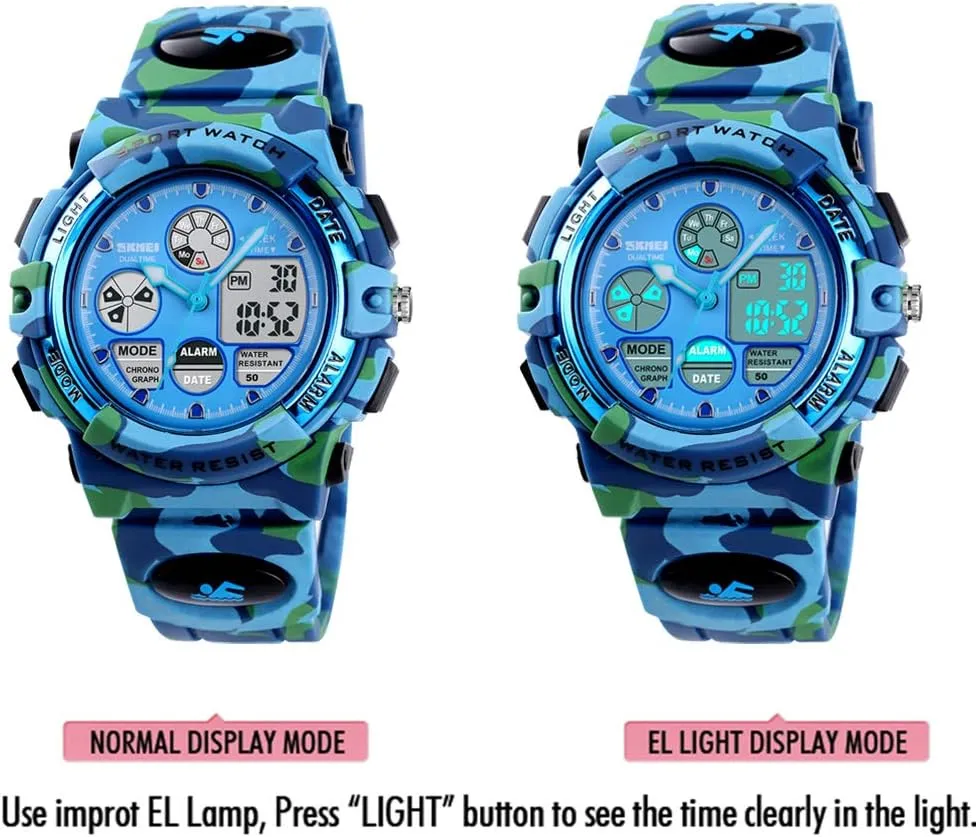 republic tile conspiracy glassmaker chill for Kids - Kids Gifts Dayllon Boys Watch,Kids Watch for 3-15 Year Old Boys,Digital Sport Outdoor Multi Function Waterproof with LED Alarm Calendar Analog Watch 
