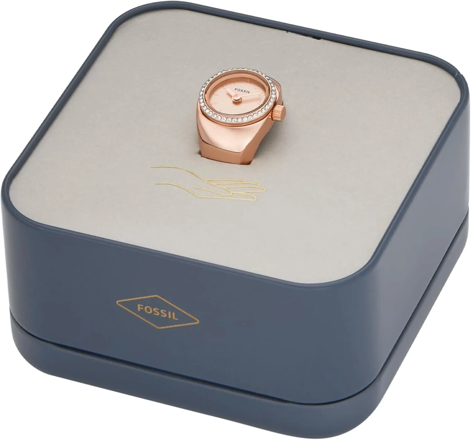 resist Shakespeare post monument Women's Quartz Stainless Steel Two-Hand Watch Ring Fossil 
