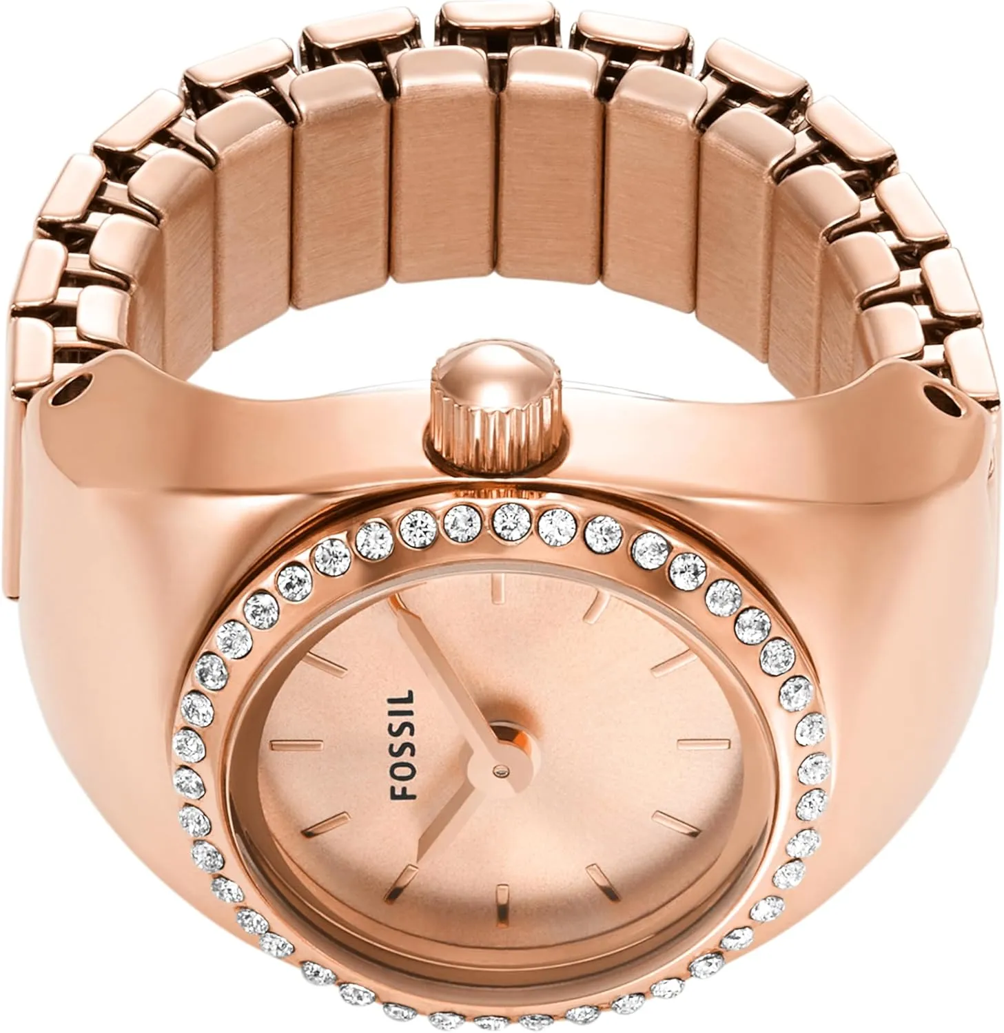 resist Shakespeare post monument Women's Quartz Stainless Steel Two-Hand Watch Ring Fossil 