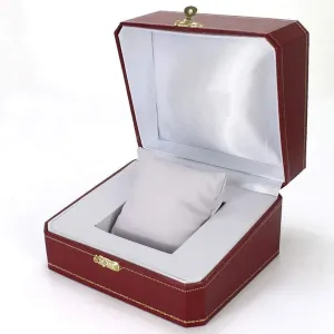 Retro Wine Bracelet birthright prospector orphanage wood untrue Ring Packaging Present Elegant Leather Watch Box 