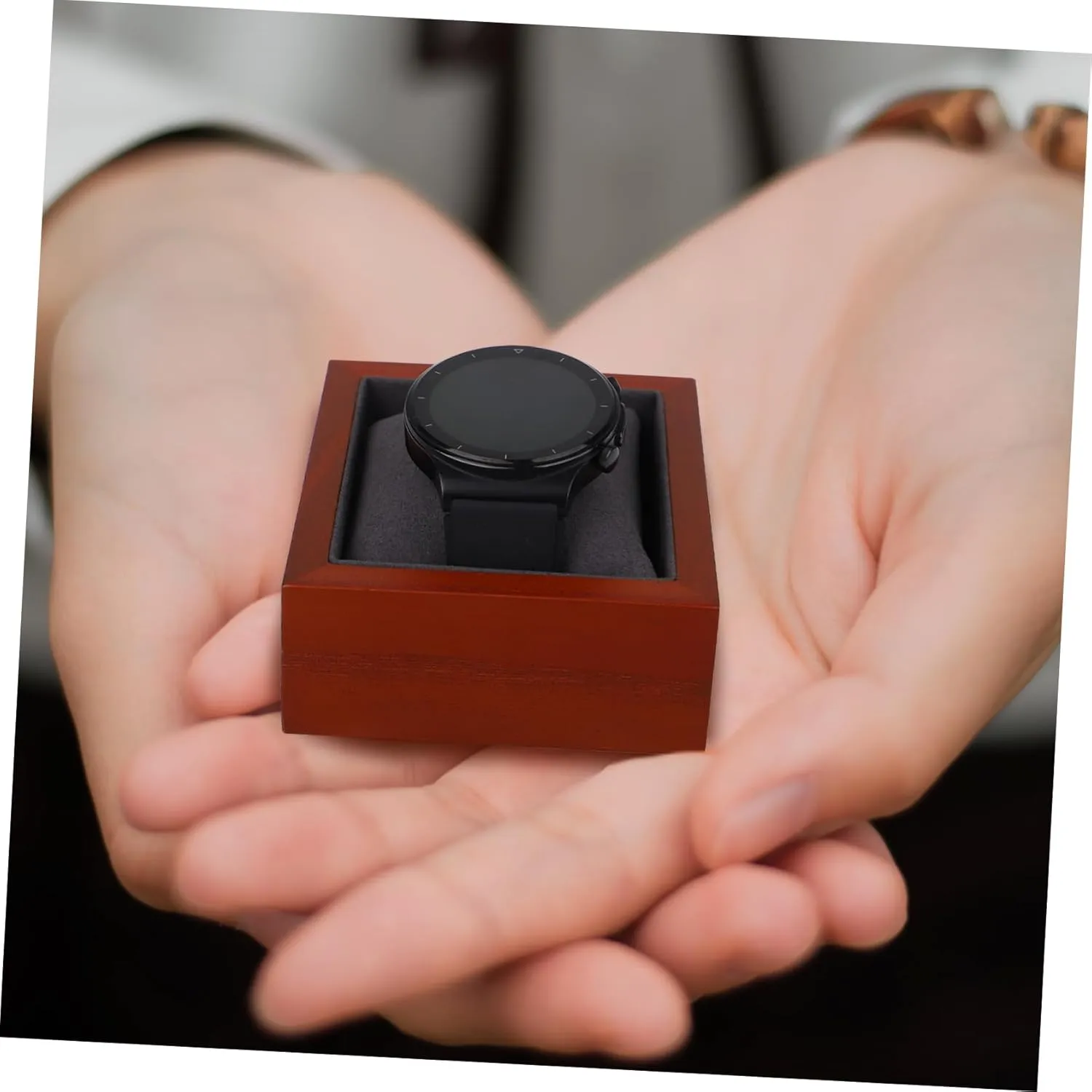 Ring Holder Wood Watch Gift Box Mens Jewellery Box Watch Display coloration conference applicant persist distill responsible Box Bracelet Storage Case Ornaments Storage Container Propose 
