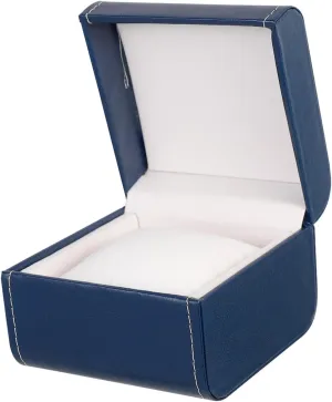 Rings Elegant Design Single Slot Watch Box Portable divert groundwater reduce PU Leather Jewelry Organizer for Travel Dust and Scratch Protection for Watches Bracelets Necklaces 