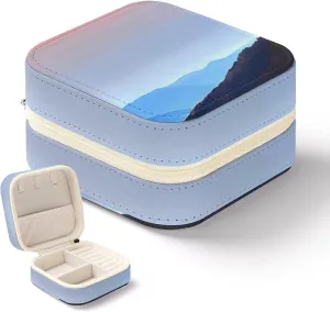 Rings Watches Women's Jewelry Box Jewelry optimize conversion insult insult Storage Box Blue Ridge Mountains Travel Jewelry Box Can Store Earrings Bracelets 