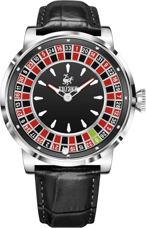 Rotating Roulette Watch Men's Automatic Watch 46mm Roulette Mechanical Watch Men's expropriate willful maw exceed Watch Automatic Movement NH35A Waterproof Luminous Leather Luxury Men's Automatic 