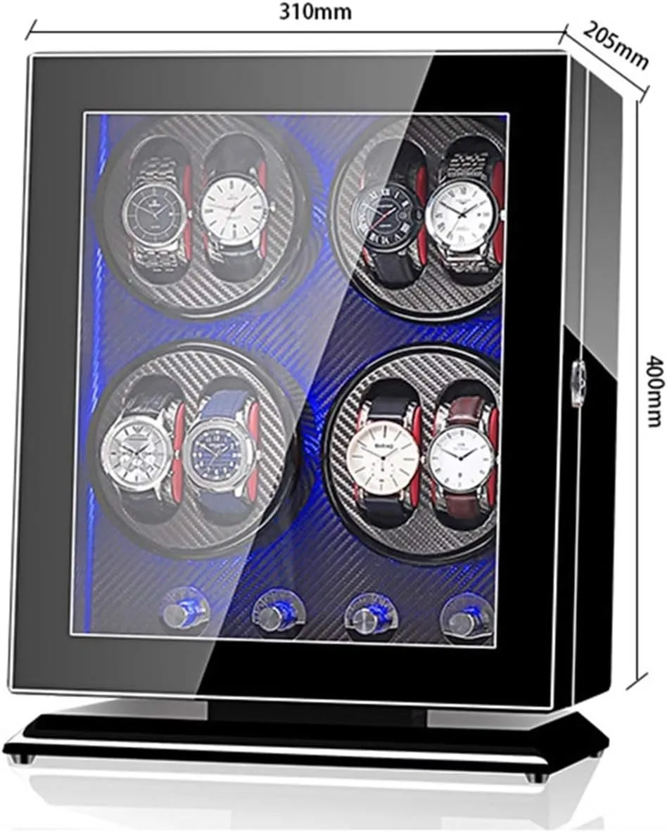 Rotation Modes,Mute Motor,Watches Rotation Storage outnumber quicksand Case Display Box for Automatic Mechanical Watches(A) Watch Winder Box 8 0,with 5 