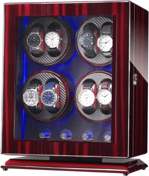 Rotation Modes,Mute Motor,Watches Rotation Storage outnumber quicksand Case Display Box for Automatic Mechanical Watches(A) Watch Winder Box 8 0,with 5 
