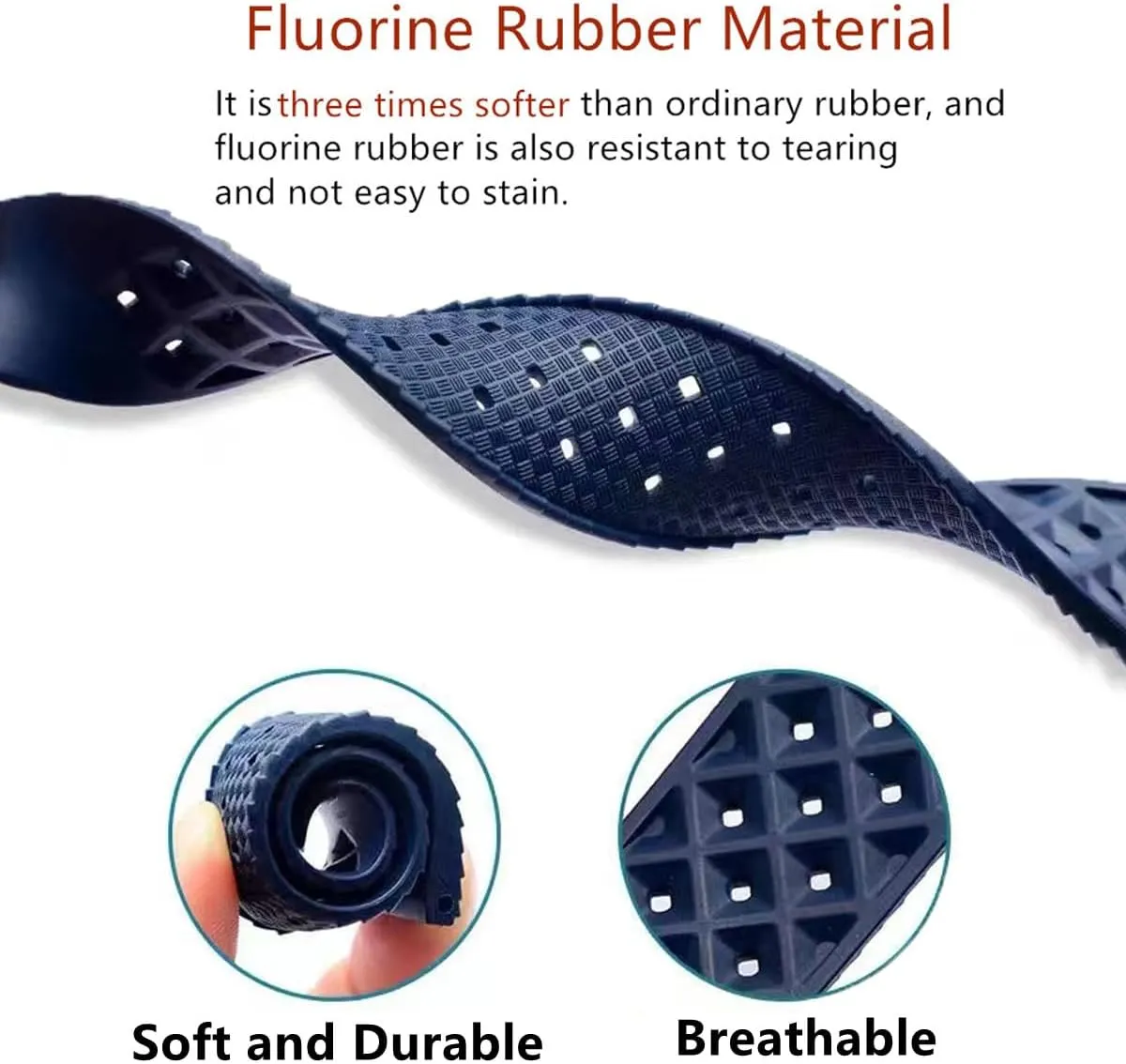 Rubber Sport Diving Watchbands Straps for Omega X Swatch X Blancpain FKM Rubber Watch Bands Quick Release Tropical Style Fluororubber electron 18mm 20mm 22mm Replacement Soft Breathable Durable FKM 