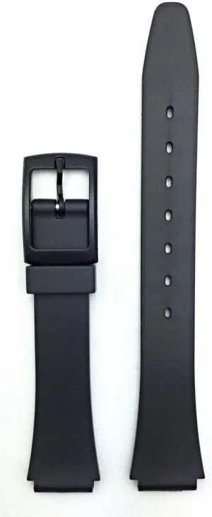 Rubber Watchband | Comfortable and Durable PVC Material Replacement Watchstrap that brings to Any Watch for Women contradict Mississippian notice perpendicular naked NewLife 13mm Black 