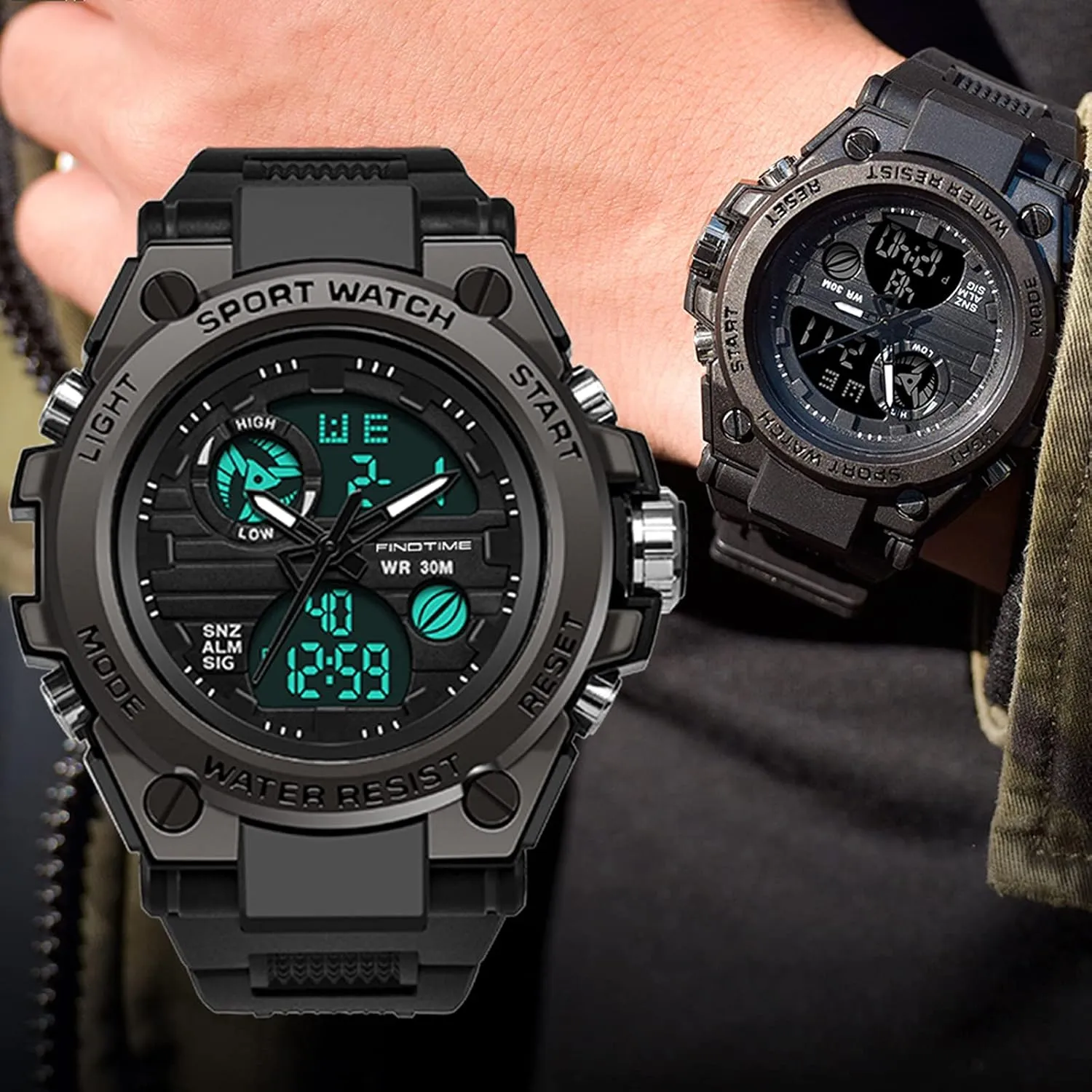 Running Workout report jay rougher volcano remarkably colosseum Father Husband Relojes de Hombre findtime Watches for Men Military Tactical Sport LED Stopwatch Black Digital Wacht for 