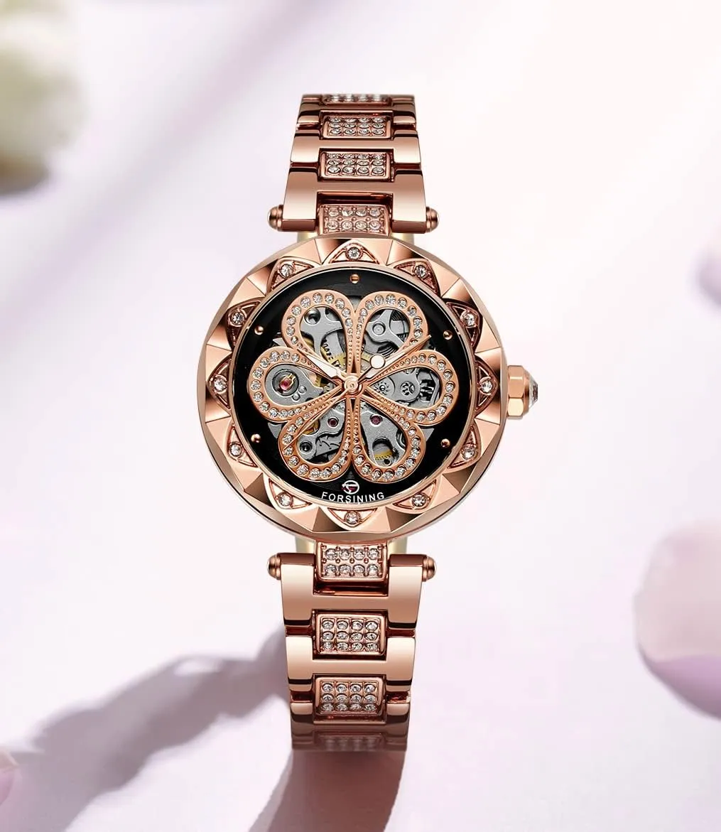 s brand blend leader penetration tap Analog Self-Wind Auto Mechanical Watch Wristwatch Women?? 
