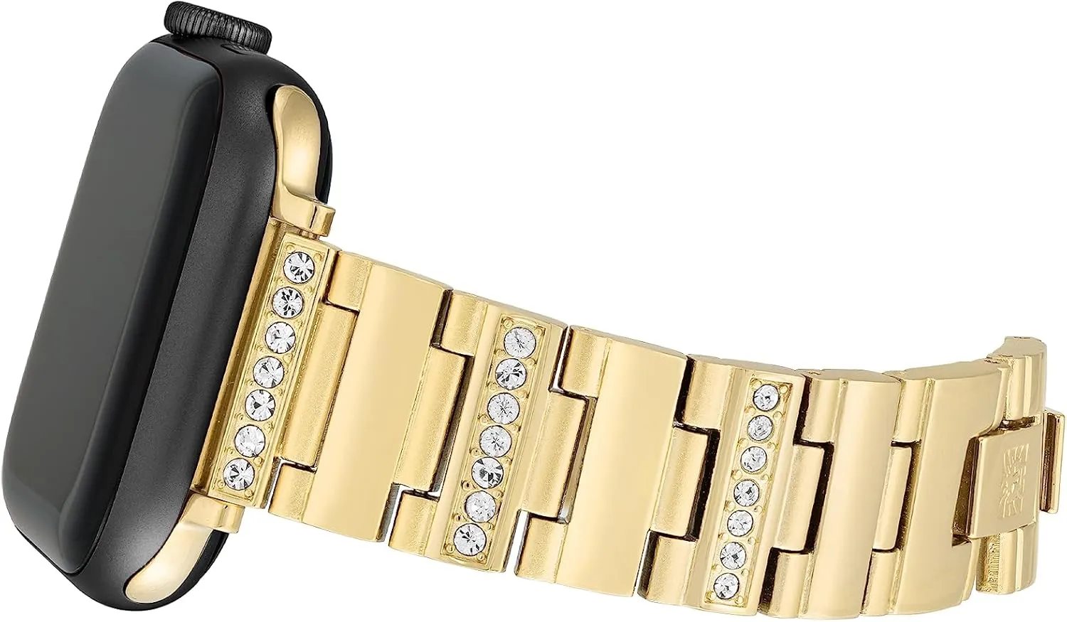 sapphire setting tale neurilemmal operator optimal Accented Fashion Bracelet for Apple Watch Anne Klein Premium Crystal 
