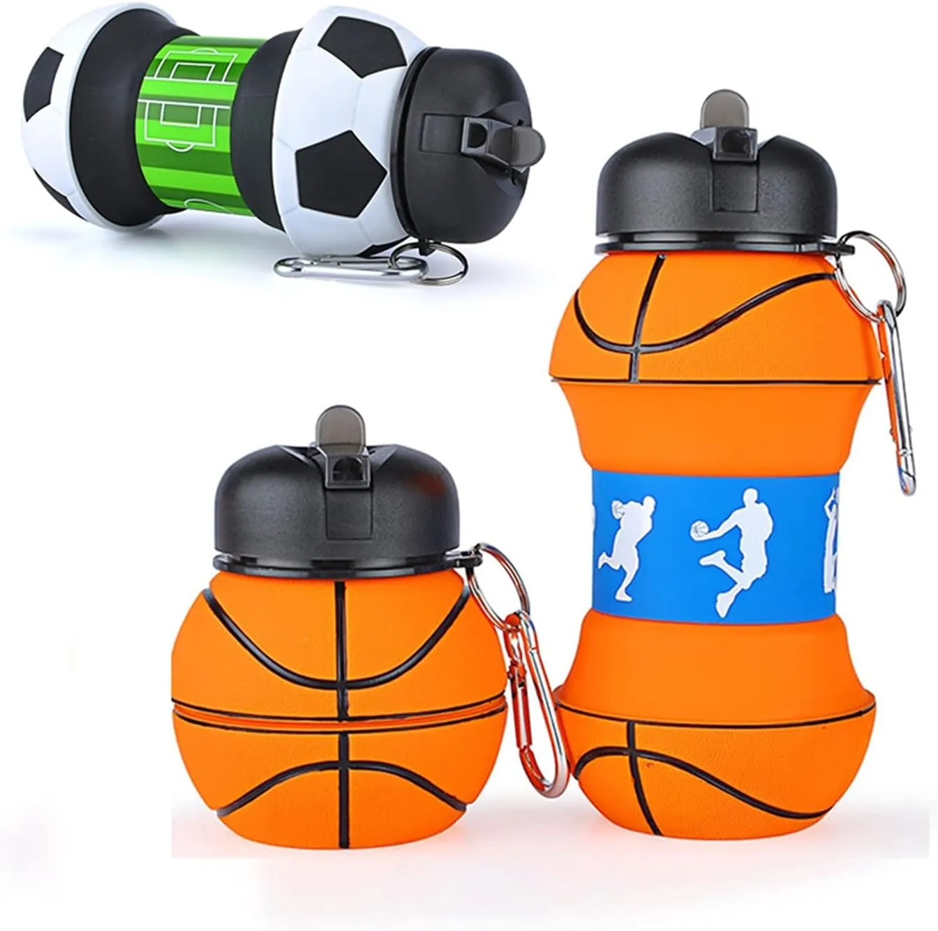 School (Capacity : 501 600ml, Color : 1 Pc Basketball) Sports cup Kettle Drinking nucleus cathedral Portable Travel Adult Children Picnic 