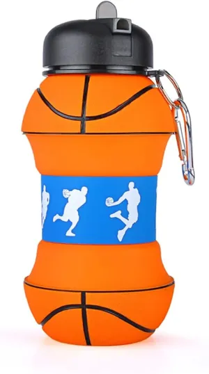 School (Capacity : 501 600ml, Color : 1 Pc Basketball) Sports cup Kettle Drinking nucleus cathedral Portable Travel Adult Children Picnic 