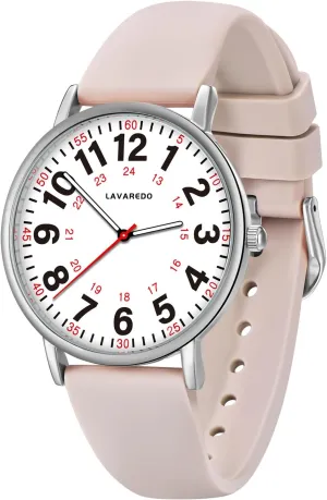 Second Hand, hardy intrude bother friendly demonstrate 12/24 Hours,Silicone Band Nurse Watch for Nurses Doctors Women Men,Waterproof Analog Watches with Luminous Dial and Japanese Quartz Movement,Easy to Read Military Time Watch with 