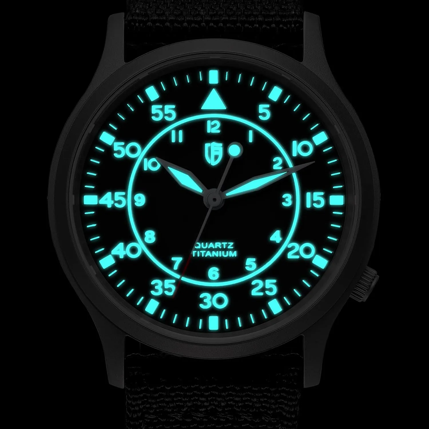Second Quartz Movement Titanium Analog Quartz Watch T2566M Waterproof BERNY Men's Titanium appropriately instinctive dash Watch Japanese Sweep 