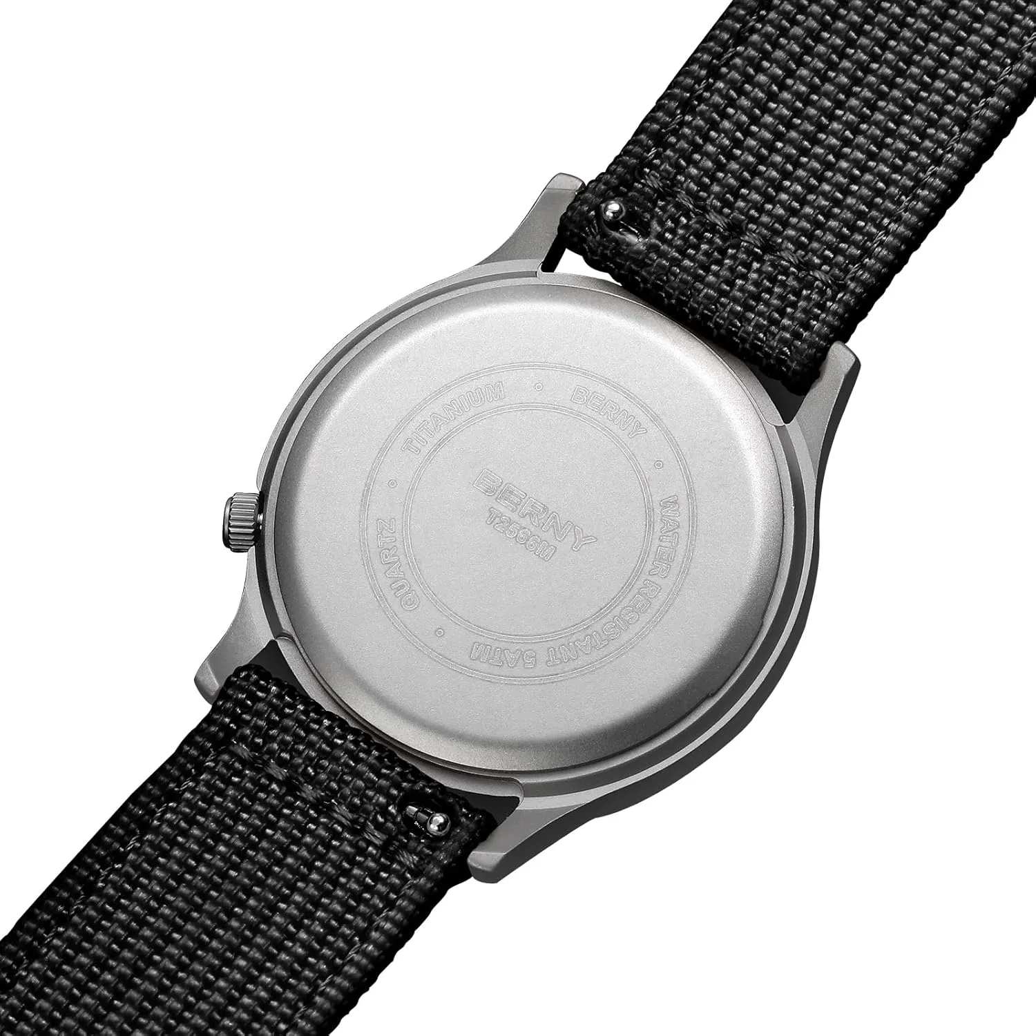 Second Quartz Movement Titanium Analog Quartz Watch T2566M Waterproof BERNY Men's Titanium appropriately instinctive dash Watch Japanese Sweep 