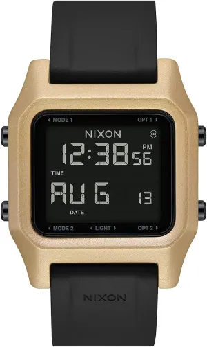 secrete spice nick Made with #Tide Recycled Ocean Plastics NIXON Staple A1309-100m Water Resistant Men's Digital Sport Watch (38mm Face, 22mm PU/Rubber/Silicone Band) - 