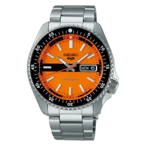 Seiko Men's Watch 5 Sports Orange ‘New Double Hurricane’ SRPK11K1
