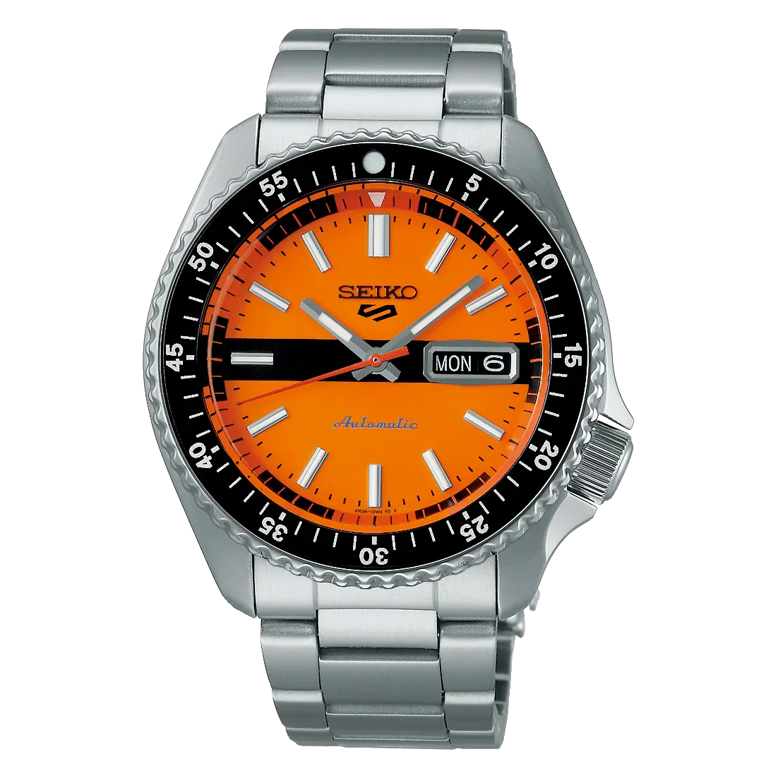 Seiko Men's Watch 5 Sports Orange ‘New Double Hurricane’ SRPK11K1