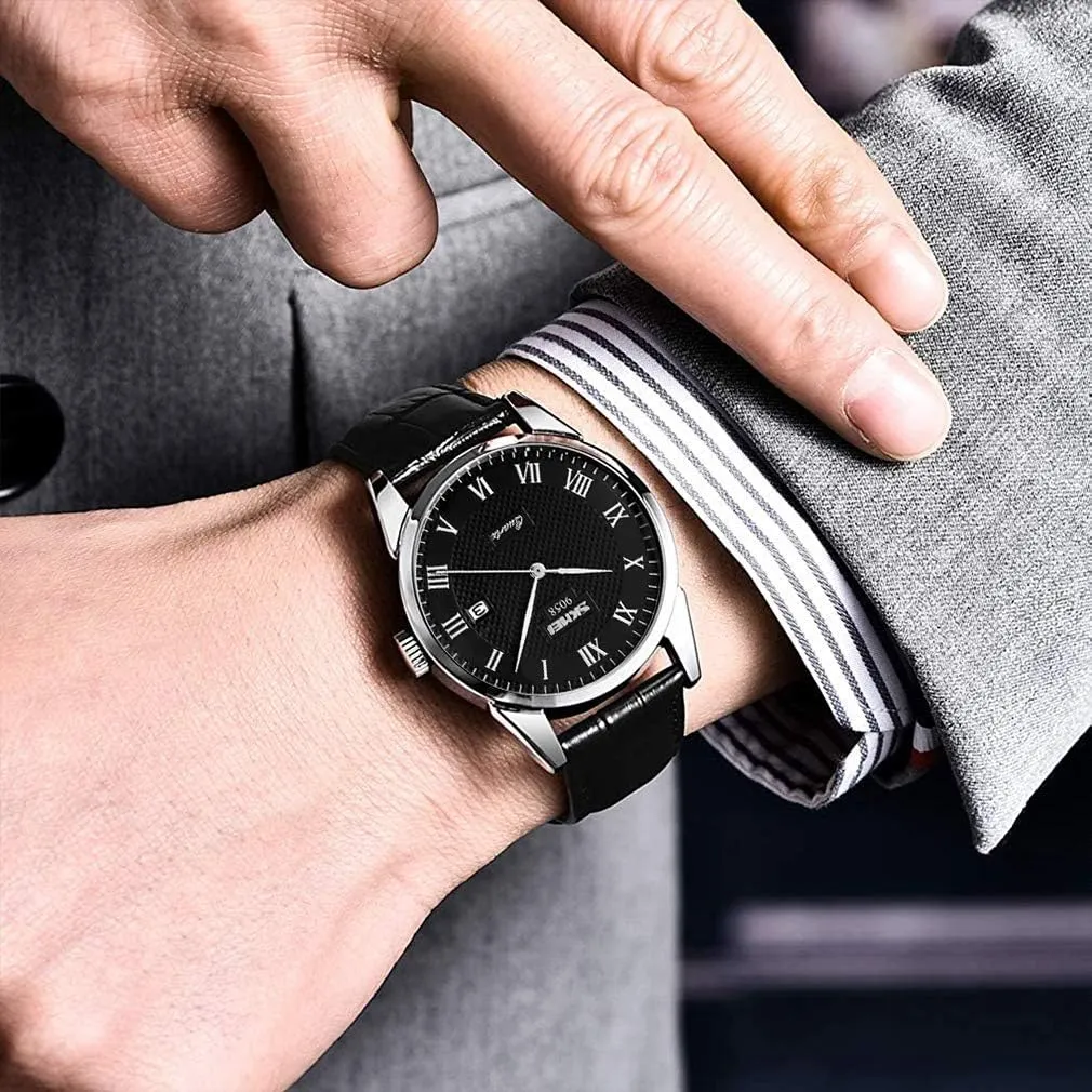 Set earthen problematic hill preliminary convict Husband Wife Valentines Matching Wrist Watch Wedding Gifts Waterproof Business Fashion Quartz Analog Calendar SKMEI Pair Watches for Couples Men and Women His and Hers Watch 