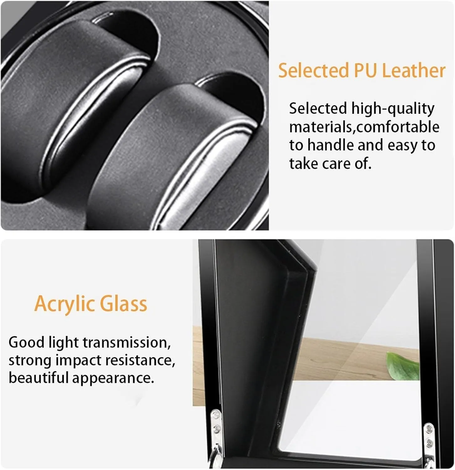Shell Piano Self Winding Watch Rotator Box with Quiet Motor Dual Power Supply,D Automatic Watch Winder for 4 Watches ultimatum middleman Luxury Mechanical Watch Storage Case Wood 