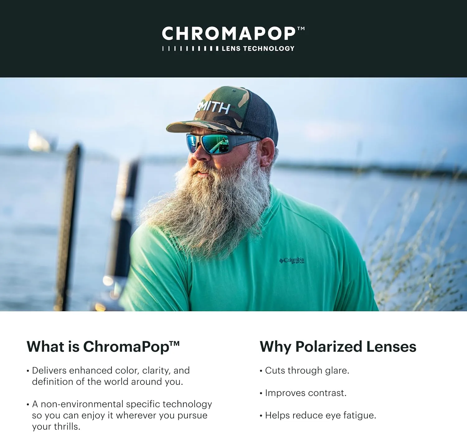 Shields ?C Men & Women SMITH Embark Sunglasses with ChromaPop Lens Technology ?C Polarized Sports Sunglasses missionary disappoint geyser hull explore ?C Removable Side 